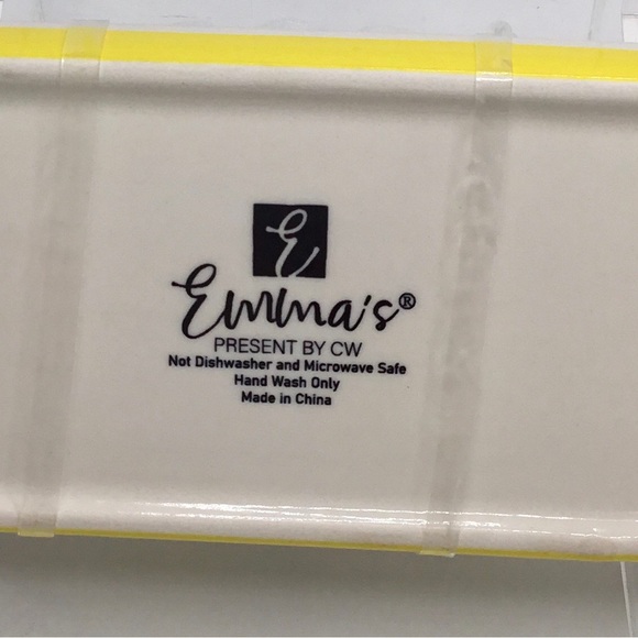 Stick Butter Dish EMMA'S by CW Hand Painting Dutch Wax Singer Bee Flower New - Picture 6 of 6